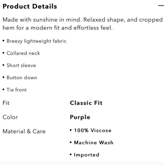 American Eagle Tie Front Tropical Button Down Blouse Cropped Women's Small - Picture 13 of 14